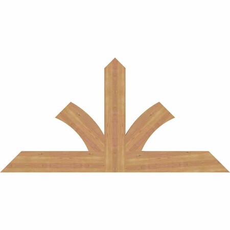 Ekena Millwork Richland Timber Gable Bracket, Western Red Cedar, 60"W x 30"H x 1 1/2"D x 5 1/2"F, 12/12 Pitch GBW060X30X0206RIC00SWR